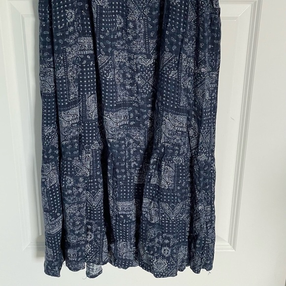 Natural Life Blue Bandana Print Spaghetti Strap Maxi Dress - 47231 - Picture 6 of 11